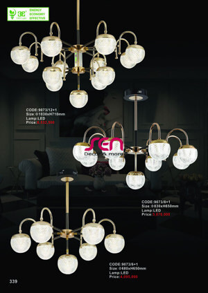 Đèn chùm led hiện đại 9073/8+1