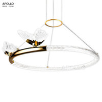 Đèn chùm Mica bươm bướm hiện đại trang trí DTT 5194B