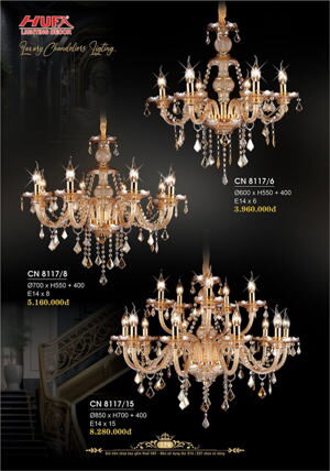 Đèn chùm nến CN8117/15