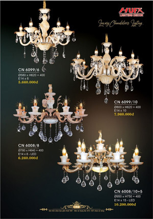 Đèn chùm nến HUFA CN 6008/8