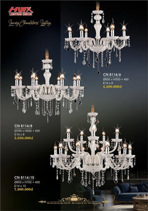 Đèn chùm nến HUFA CN 8114-8