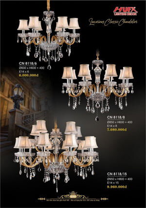 Đèn chùm nến HUFA CN 8118/8