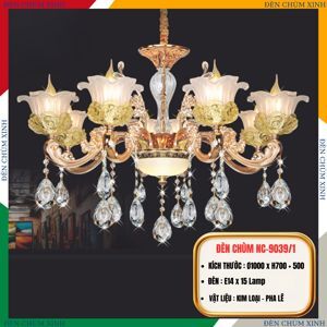 Đèn chùm nến NC 9039/10+5