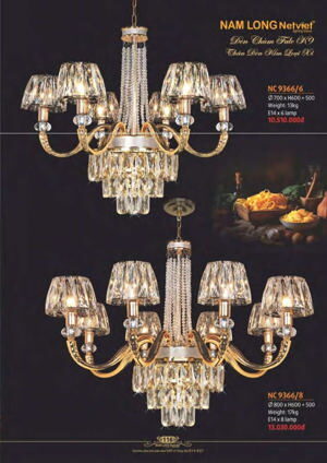 Đèn chùm nến NC 9366/8