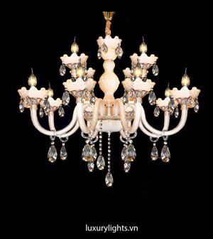Đèn chùm nến pha lê NC-142/8+4
