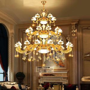 Đèn chùm nến thông tầng cổ điển cao cấp CNQT-172/30 tay