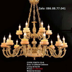 Đèn chùm nến thông tầng F8875-12+6