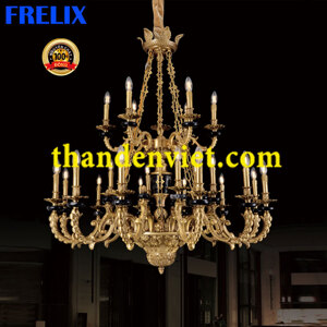 Đèn chùm nến thông tầng F8876-12+6+6