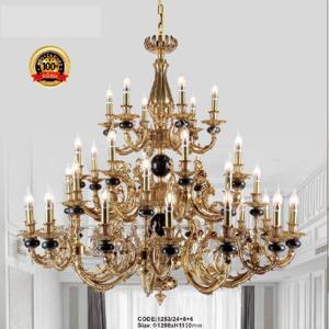 Đèn chùm nến trang trí cao cấp 1253/24+8+6
