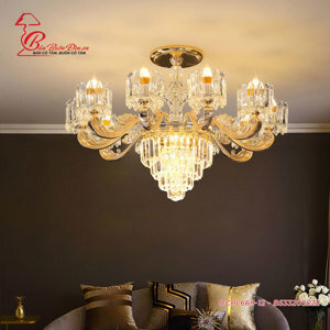 Đèn chùm pha lê 12 tay 669