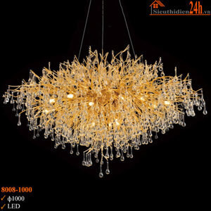 Đèn chùm pha lê cao cấp decor nhà hàng, khách sạn 8008-1000