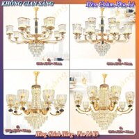 ĐÈN CHÙM PHA LÊ CAO CẤP, ĐÈN CHÙM TÂN CỔ ĐIỂN TRANG TRÍ PHÒNG KHÁCH, BẾP, SẢNH
