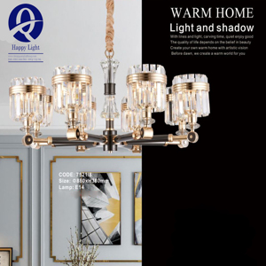 Đèn chùm pha lê cao cấp kiểu tròn 7527/8