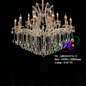 Đèn chùm pha lê Luxury 68013/12+6+1