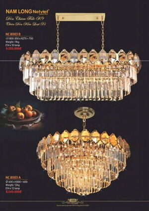 Đèn chùm pha lê NC 8003A