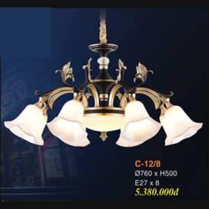 Đèn chùm pha lê nến C-12/8