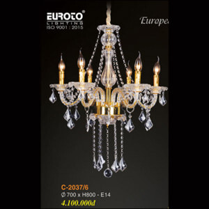Đèn chùm pha lê nến C-2037/6