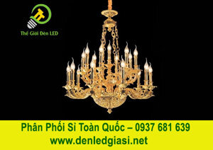 Đèn chùm pha lê nến C-2079/18+1