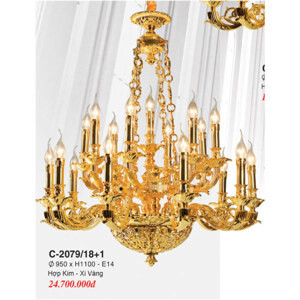 Đèn chùm pha lê nến C-2079/18+1