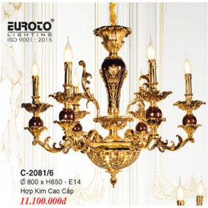 Đèn chùm pha lê nến C-2081/6
