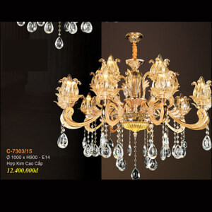 Đèn chùm pha lê nến C 7303/15