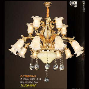 Đèn chùm pha lê nến C-7306/10+5