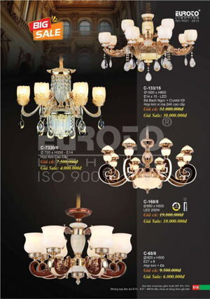 Đèn chùm pha lê nến C-7330/6