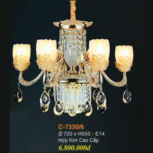 Đèn chùm pha lê nến C-7330/6