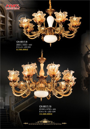 Đèn chùm pha lê nến CN8017/15