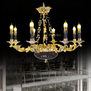 Đèn chùm pha lê nến CNQT-10