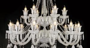 Đèn chùm pha lê nến đẹp hiện đại cao cấp 143/12+6