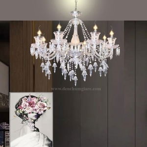 Đèn chùm pha lê nến NC 143/8