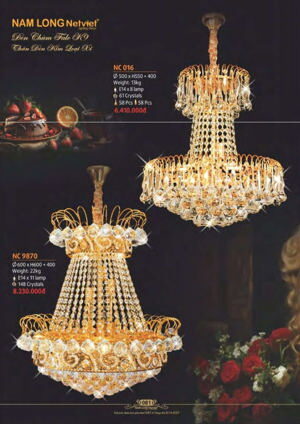 Đèn chùm pha lê Netviet NC-016