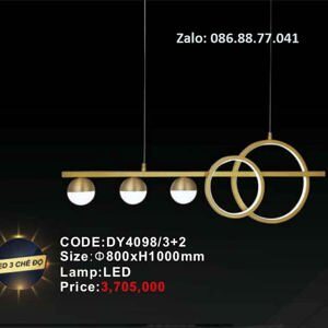 Đèn chùm thả LED DY4098/3+2