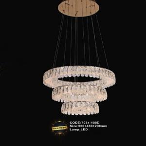 Đèn chùm thả pha lê 7034-108D