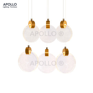 Đèn chùm thả thủy tinh thông tầng DCHD 6856A