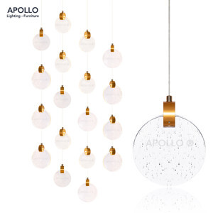 Đèn chùm thả thủy tinh thông tầng DCHD 6856A