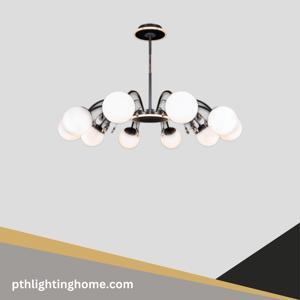 Đèn chùm thủy tinh hiện đại decor nhà hàng, khách sạn THCN-254