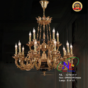 Đèn chùm trang trí cao cấp 1278/10+5