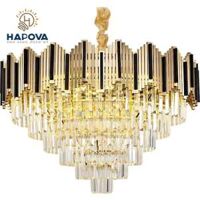 Đèn chùm trang trí phòng khách, phòng ngủ Đường kính 600mm HAPOVA PANKA 0925 Kèm bóng LED chuyên dụng - 600mm