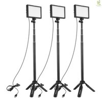 Đèn Chụp Ảnh Andoer 3 Gói USB LED Video Bộ Chiếu Sáng Chụp Ảnh 3200K-5500K 120 Hạt 14 Cấp Độ Có Thể Điều Chỉnh Độ Sáng Với Chân Máy Chiều Cao 148cm / 58in Came-211