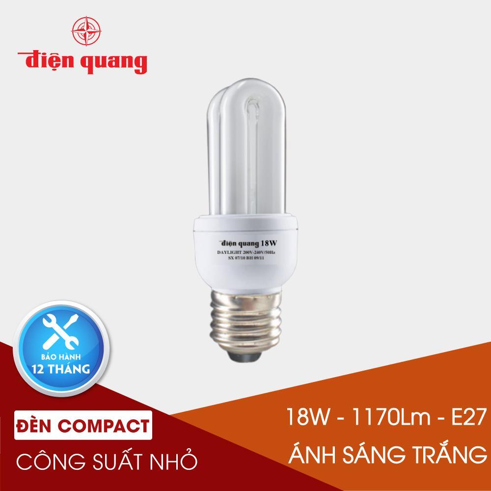 Đèn Compact CSN Điện Quang ĐQ-CFL-3U-T4-18W-DL-E27