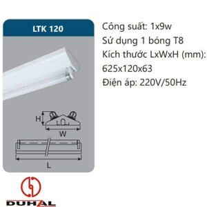 Đèn công nghiệp sơn tĩnh điện Duhal LTK120