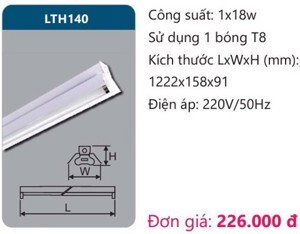 Đèn công nghiệp sơn tĩnh điện Duhal LTH140
