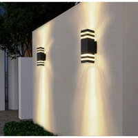 Đèn cột trang trí 2 đầu 3 chế độ đổi màu đẹp