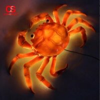 Đèn Cua Hoàng Đế Phát Sáng Nghệ Thuật Chống Thấm Nước, Decor Quán Ăn, Nhà Hàng