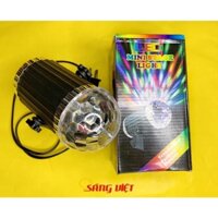 ✨✨Đèn cực phê QUẢ CẦU XOAY PHA LÊ 7 MÀU NHẤP NHÁY THEO NHẠC - ĐÈN CHỚP - ĐÈN NHÁY KARAOKE - SÂN KHẤU - LED MINI STAGE✨✨