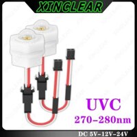 Đèn cực tím LED UV sâu chất lượng cao 270nm 275nm 280nm UVC 5V 12V 24V để khử trùng nước khử trùng khử trùng