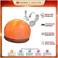 Đèn Đá Muối Chế Tác Massage Chân,Tay Himalaya Love Stone - Hình Bán Cầu - Nhập Khẩu Pakistan