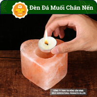 Đèn Đá Muối Himalaya Chân Nến Trái Tim Lãng Mạn, Chân Nến Trang Trí, Muối Hồng Quà Tặng Trang Trí - Nông Sản Vàng